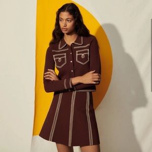 Sandro western set in brown